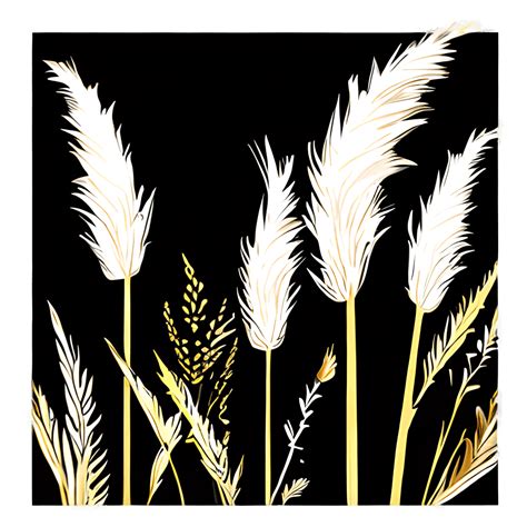 Pampas Grass Clip Art Digital Graphics · Creative Fabrica