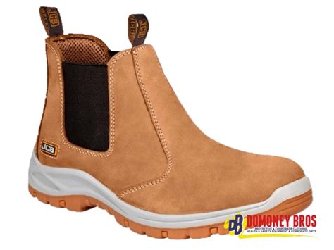 Jcb Chelsea Safety Boot Tan Nubuck Domoney Brothers