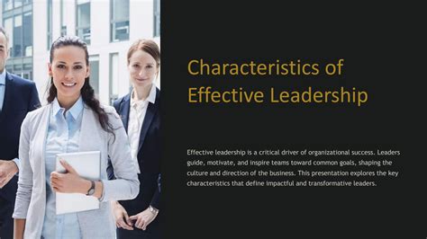 Solution Characteristics Of Effective Leadership Studypool