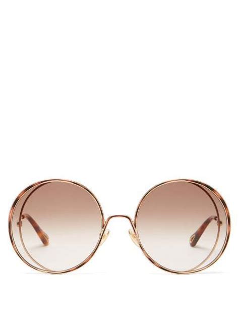 Octagon Frame Gold Tone Sunglasses Editorialist