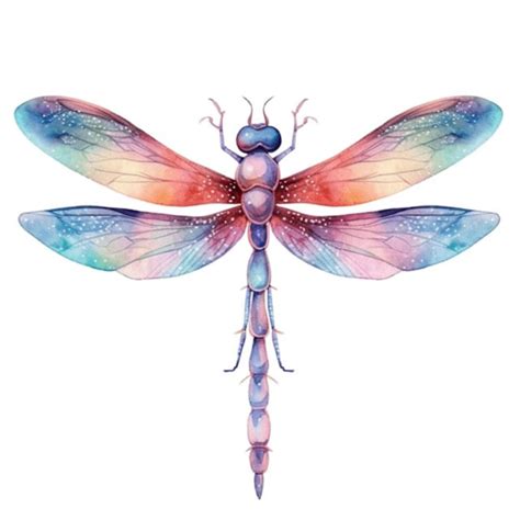 Dragonfly Watercolor Clipart Clip Art 4 PNG Transparent Background Mix ...