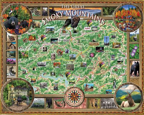 Smoky Mountains A 1000 Piece Jigsaw Puzzle By White Mountain