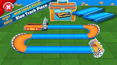 Hot Wheels Unlimited Unlocked New Track Piece THE BLUE TRACK PIECE