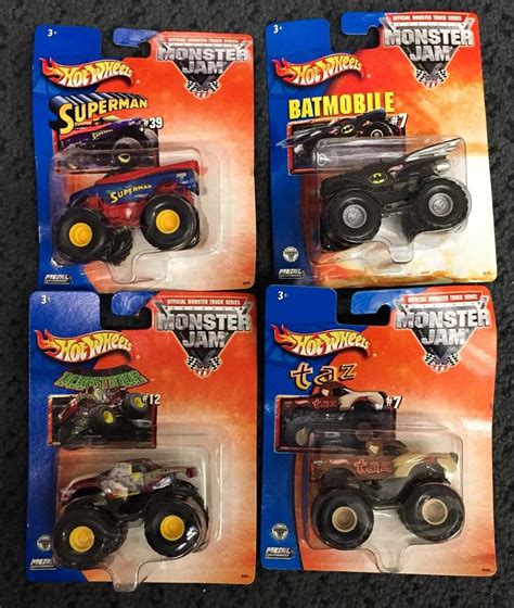 2002 Hot Wheels Monster Jam Truck Taz 7 Batmobile 7 Superman 39 Devastator 12 2022113306