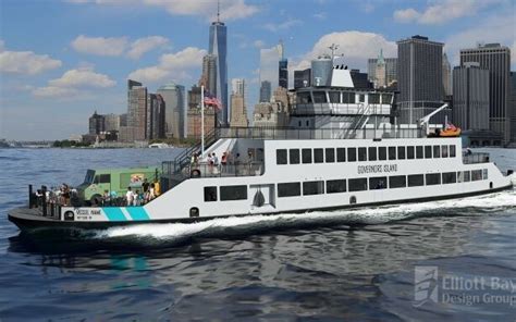 New hybrid ferry planned for New York's Governors Island | WorkBoat ...