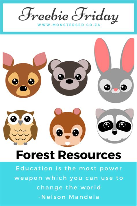 Freebie Friday Forest Resources Monsters Ed