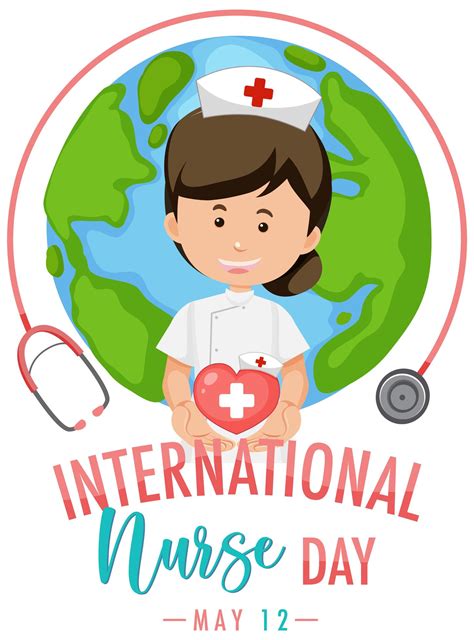 International Nurse Day logo with cute nurse 1445980 Vector Art at Vecteezy