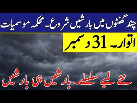 Weather Update Today 31 December Extreme Rains Winds Hails Expected