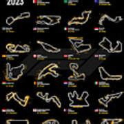 F1 Circuits 2023 Black Digital Art by Afterdarkness - Fine Art America