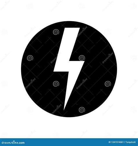 High Voltage Icon Vector Isolated On White Background High Voltage