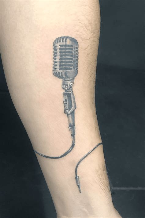 Top 71 Small Microphone Tattoo Super Hot In Cdgdbentre