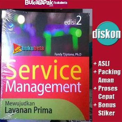 Jual Service Management Fandy Tjiptono Di Lapak Buku Beta Bukubeta