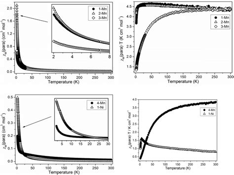 Paramagnetic Susceptibility Left And M T Right As A Function Of