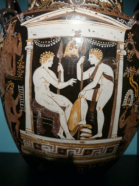 Naiskos Detail Of An Apulian Red Figure Volute Krater By T Flickr