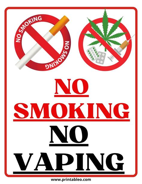 50 Printable No Smoking Signs And Symbols Free Download