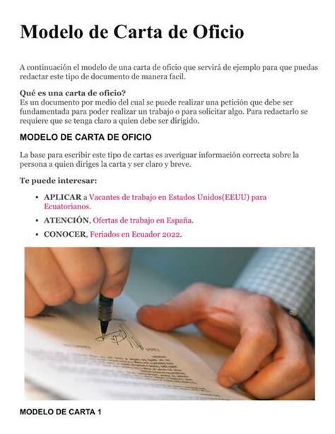 Modelo De Carta De Oficio Escuela Cartasymodelos22 UDocz