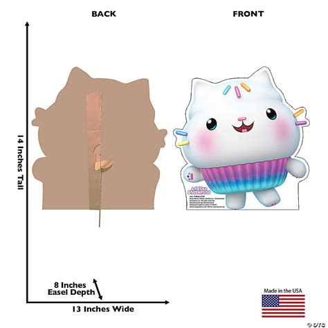 Dreamworks Gabbys Dollhouse Cakey Cat Life Size Cardboard Cutout