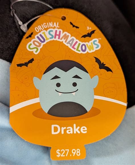 Drake The Vampire Squishmallows Halloween Halloween 2022 Halloween