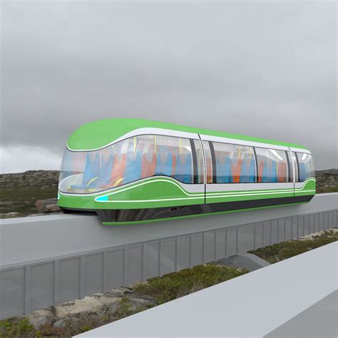 ArtStation - Future monorail train concept