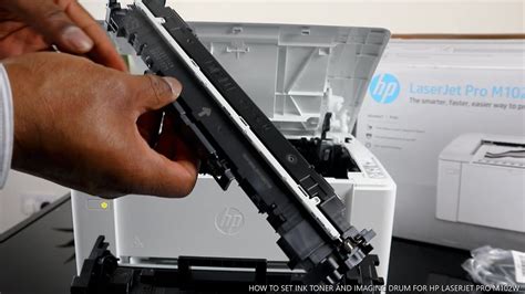 How To Set Ink Toner And Imaging Drum For Hp Laserjet Pro M W Youtube