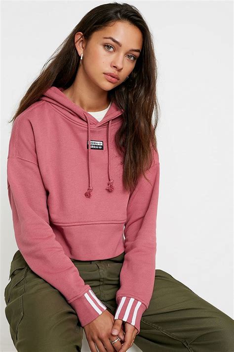 Adidas Originals Sweat à Capuche Raccourci Vocal Urban Outfitters Fr