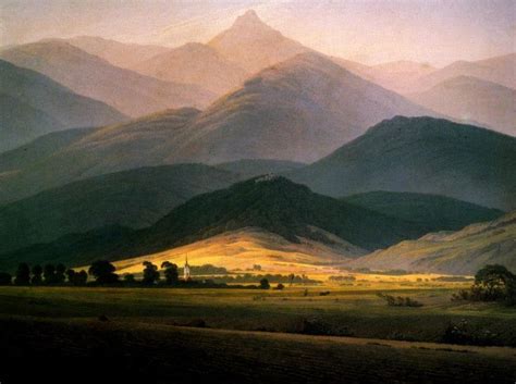 Caspar David Friedrich, Paysage du Riesengebirge, 1810, huile sur toile, Musée Pouc… | Caspar ...