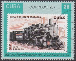 Stamp Evolution Of Railway Cuba Cuban Railways Th Anniv Mi Cu