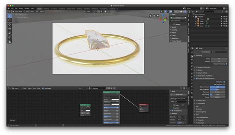 EEVEE improve diamond and gold metal render - Blender Stack Exchange