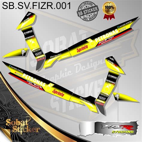 Striping Fiz R Stiker Sticker Striping Variasi Lis Yamaha Fiz R