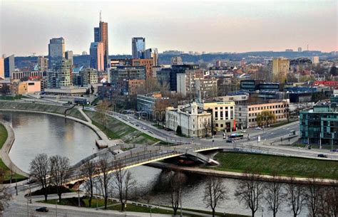 Vilnius skyline, Lithuania editorial stock photo. Image of vilnius ...