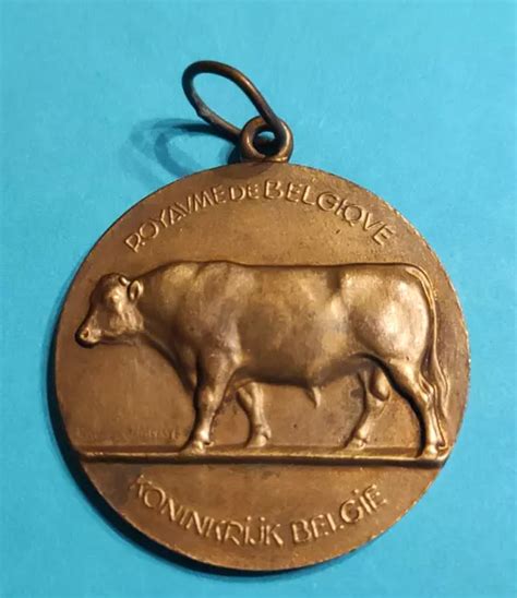 MEDAILLE AGRICOLE ROYAUME De Belgique Ministere De L Agriculture 1958