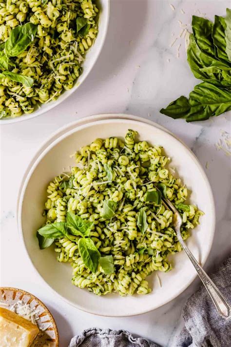 15 Minute Basil Pesto Pasta ~sweet And Savory