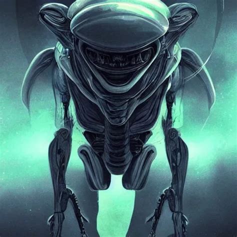 Alien Concept Art Digital Art In The Style Of Ben Stable Diffusion