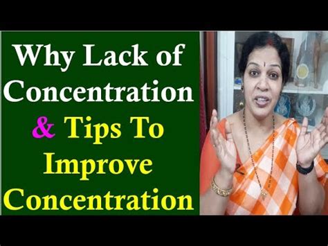 Why Lack Of Concentration Tips To Improve Concentration Youtube