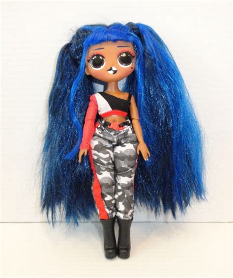 LOL Surprise OMG Downtown BB Fashion Doll Blue Hair Camo Pants