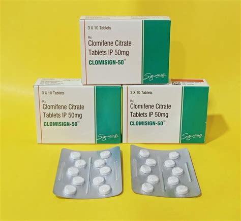 Clomifene Citrate 50mg Tablets Packaging Type Strip Packaging Size