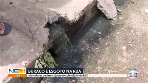 Moradores Reclamam De Buracos E Esgoto Em Rua Do Cordeiro Na Zona