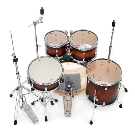 Pearl Decade Piece Drum Kit Satin Brown Burst Musiekw Reld