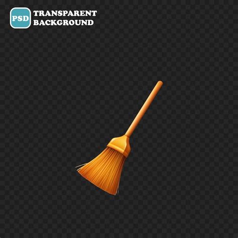 Premium Psd Broom Icon Isolated D Render Illustration