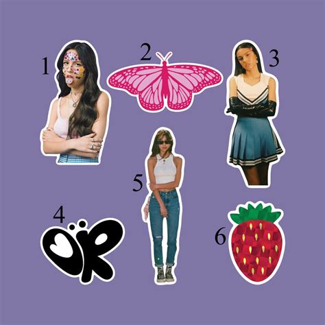 Olivia Rodrigo Stickers Designed & Sold By Diamond's Heart Perfect ...