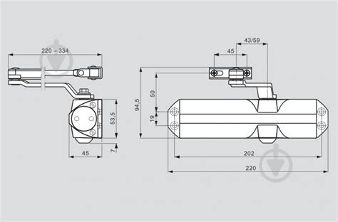 ᐉ Доводчик дверний Dorma TS 68 EN2 3 4 темно коричневий 80 кг Краща