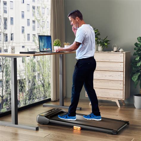 Under Desk Walking Pad Treadmill For Home Office With Watch Like Remote