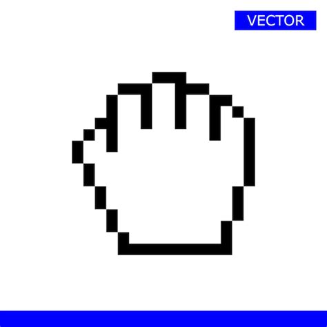 Arrastrar el icono del cursor de la mano ilustración vectorial blanca