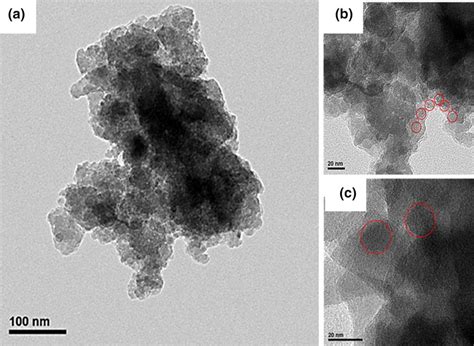 Tem Image Of Tio Sio Composite A In A Low Magnification B C Are