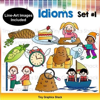 Idioms Clip Art Bundle by Tiny Graphics Shack | Teachers Pay Teachers