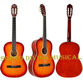 Sopro Divino Musical Violão Acústico Nailon Natural Vermelho Giannini