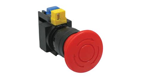 Hw1b V4f10 R Idec Hw Series Twist Release Emergency Stop Push Button