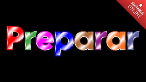 Preparar Letras Colores Editables En L Nea Generador De Efectos De