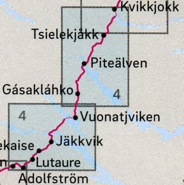 Kungsleden Karta Guide Kvikkjokk Adolstr M