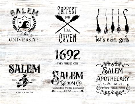 Salem Bundle Pack Svg Png Salem Massachusetts Witches Halloween